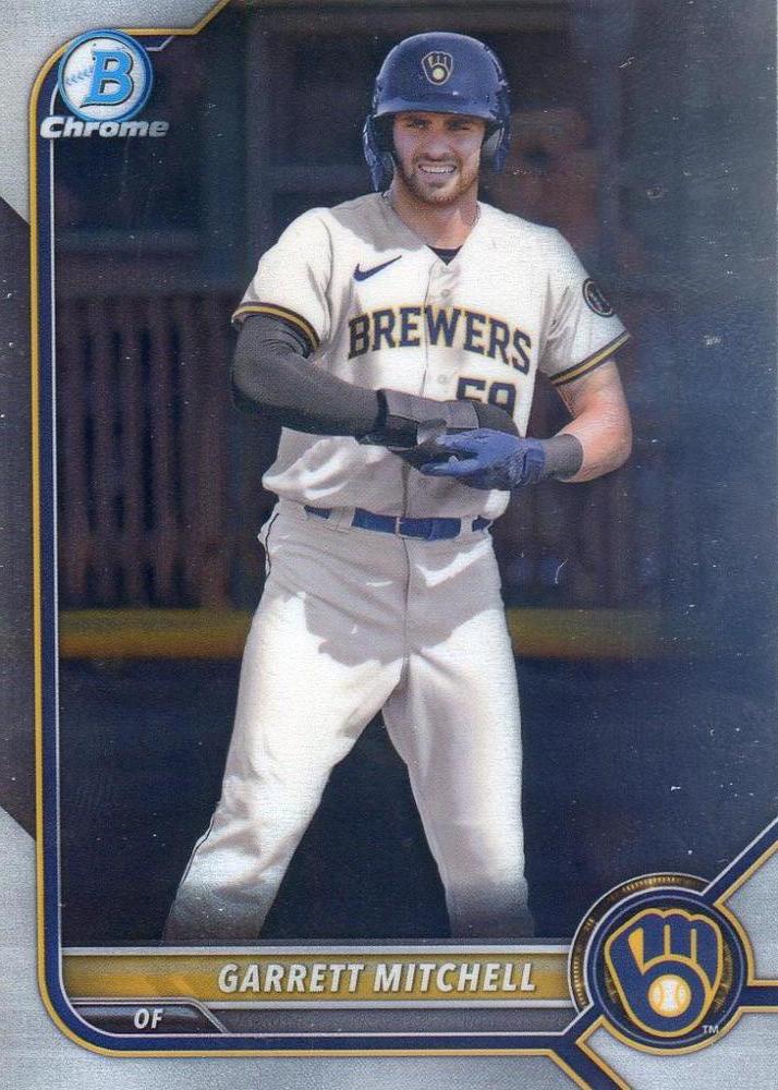 Garrett Mitchell #BCP-167 Milwaukee Brewers | 2022 Bowman Chrome Prospects
