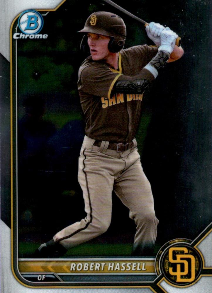 Robert Hassell #BCP-169 San Diego Padres | 2022 Bowman Chrome Prospects
