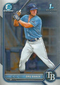 Dru Baker #BCP-176 Tampa Bay Rays | 2022 Bowman Chrome Prospects