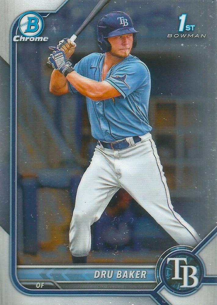 Dru Baker #BCP-176 Tampa Bay Rays | 2022 Bowman Chrome Prospects