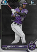 Yanquiel Fernandez #BCP-191 Colorado Rockies | 2022 Bowman Chrome Prospects