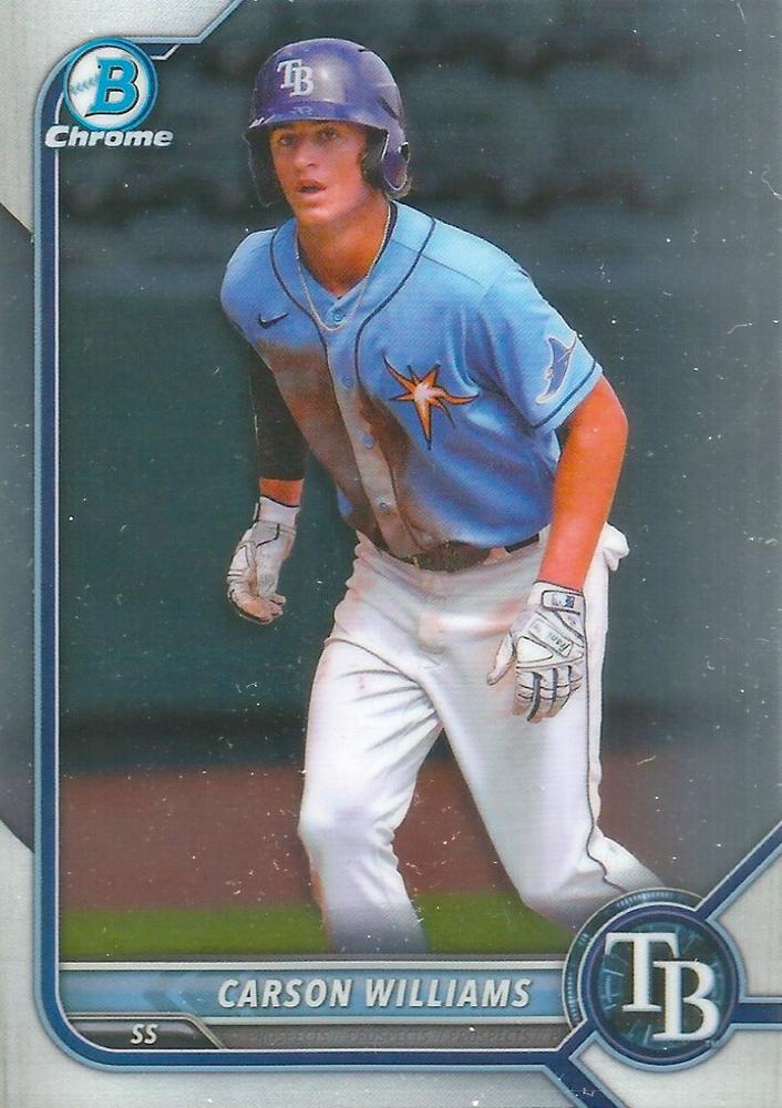 Carson Williams #BCP-197 Tampa Bay Rays | 2022 Bowman Chrome Prospects