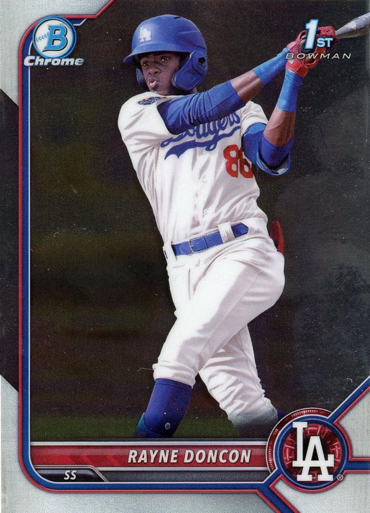 Rayne Doncon #BCP-202 Los Angeles Dodgers | 2022 Bowman Chrome Prospects