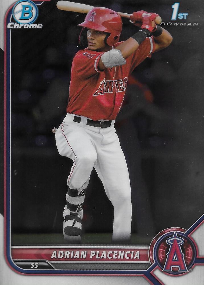 Adrian Placencia #BCP-205 Los Angeles Angels | 2022 Bowman Chrome Prospects