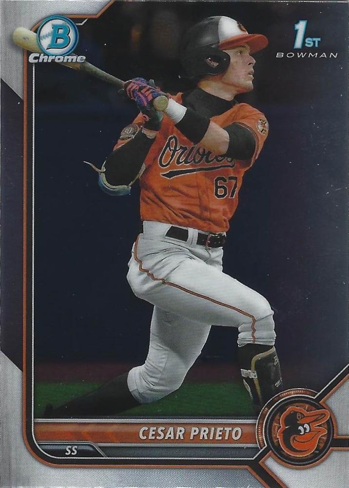 Cesar Prieto #BCP-206 Baltimore Orioles | 2022 Bowman Chrome Prospects