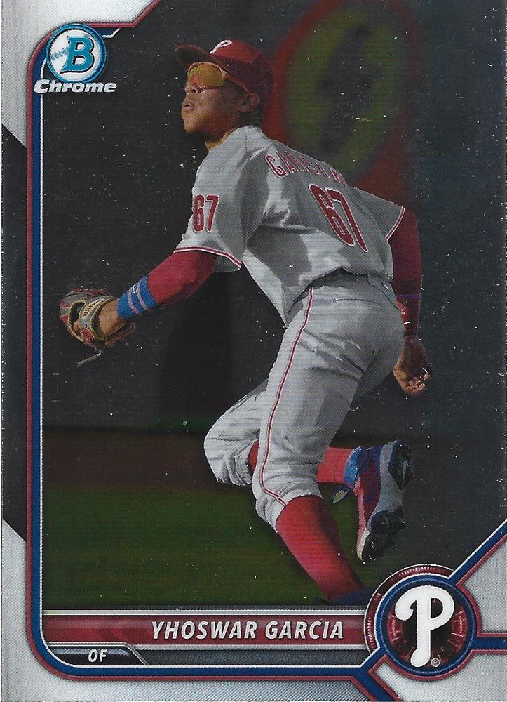 Yhoswar Garcia #BCP-215 Philadelphia Phillies | 2022 Bowman Chrome Prospects