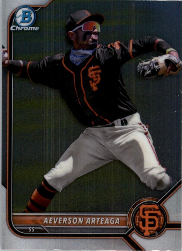 Aeverson Arteaga #BCP-218 San Francisco Giants | 2022 Bowman Chrome Prospects