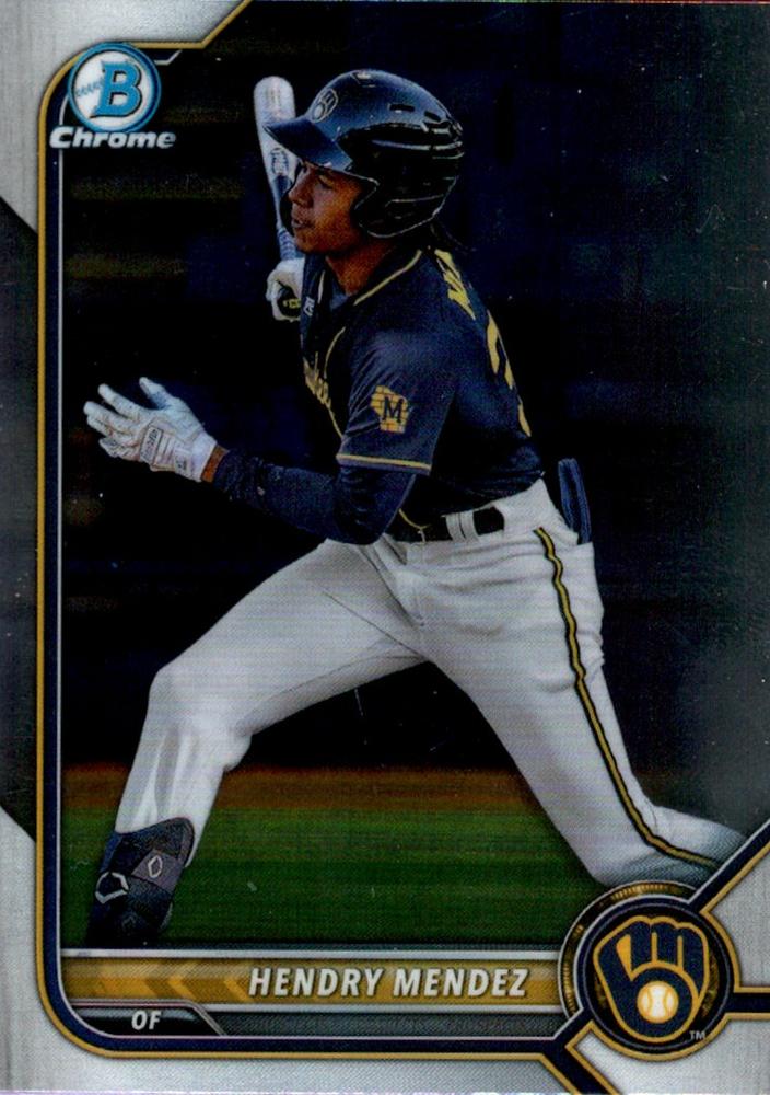 Hendry Mendez #BCP-230 Milwaukee Brewers | 2022 Bowman Chrome Prospects