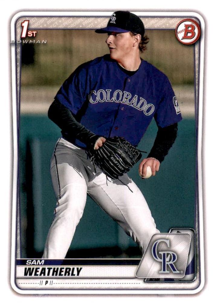 Sam Weatherly #BD-109 Colorado Rockies | 2020 Bowman Draft