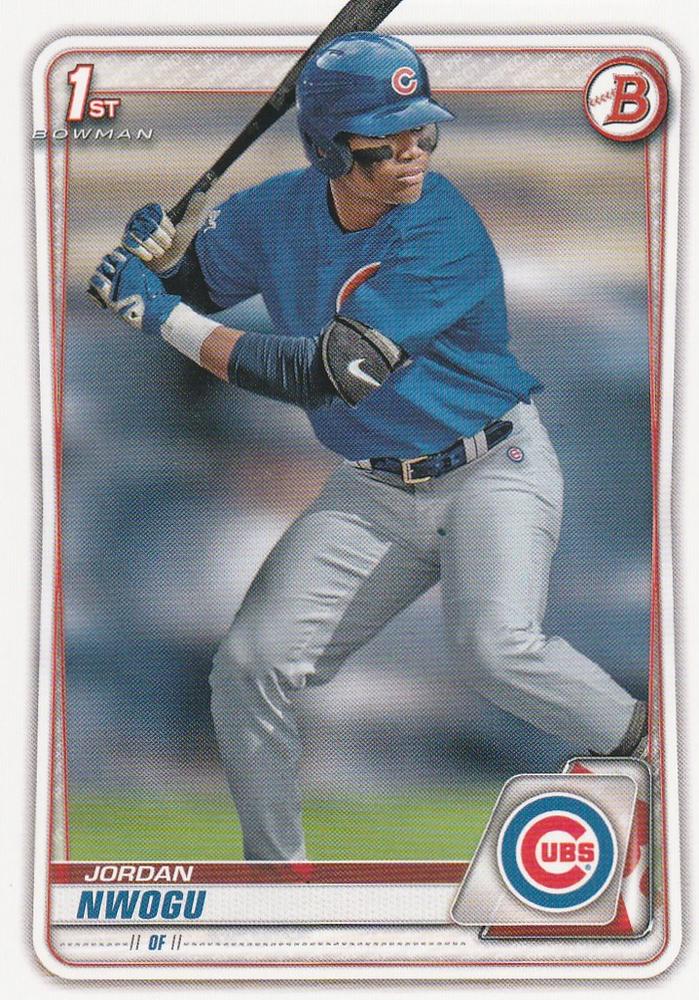 Jordan Nwogu #BD-110 Chicago Cubs | 2020 Bowman Draft