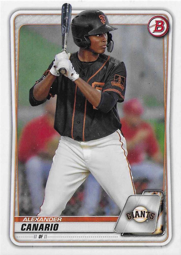 Alexander Canario #BD-123 San Francisco Giants | 2020 Bowman Draft