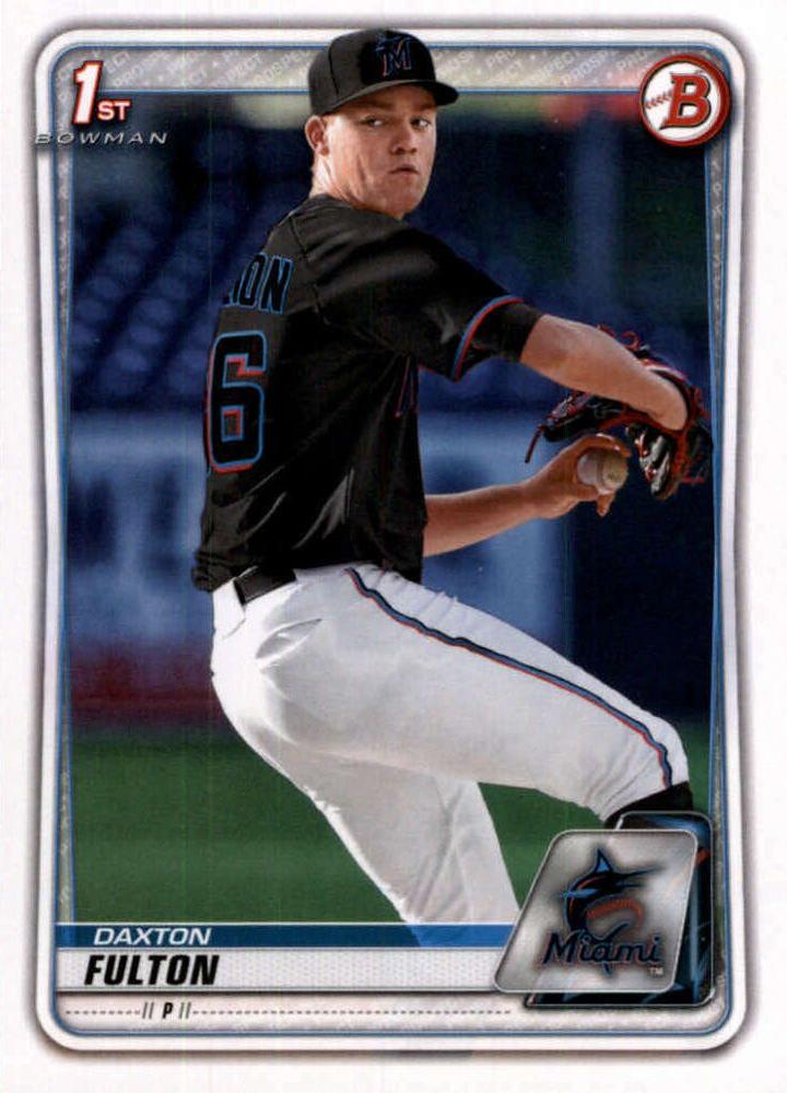 Daxton Fulton #BD-131 Miami Marlins | 2020 Bowman Draft