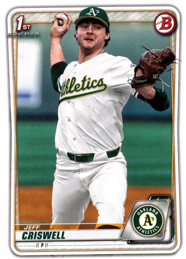 Jeff Criswell #BD-134 Oakland Athletics | 2020 Bowman Draft