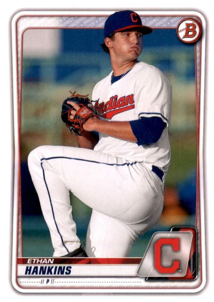 Ethan Hankins #BD-141 Cleveland Indians | 2020 Bowman Draft