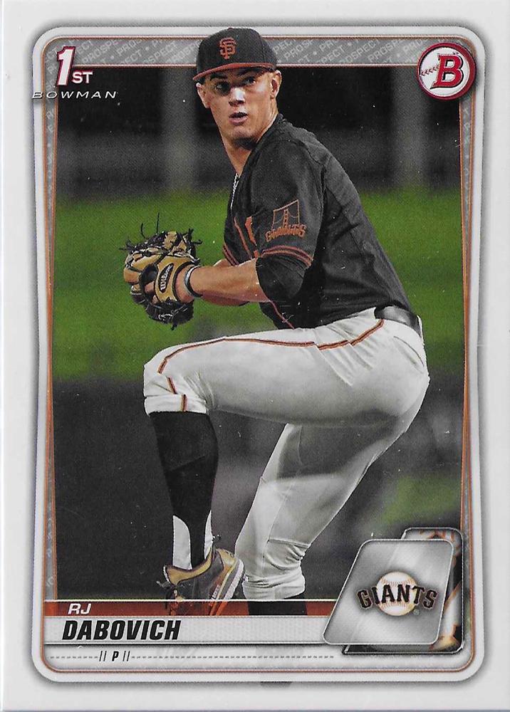 RJ Dabovich #BD-148 San Francisco Giants | 2020 Bowman Draft