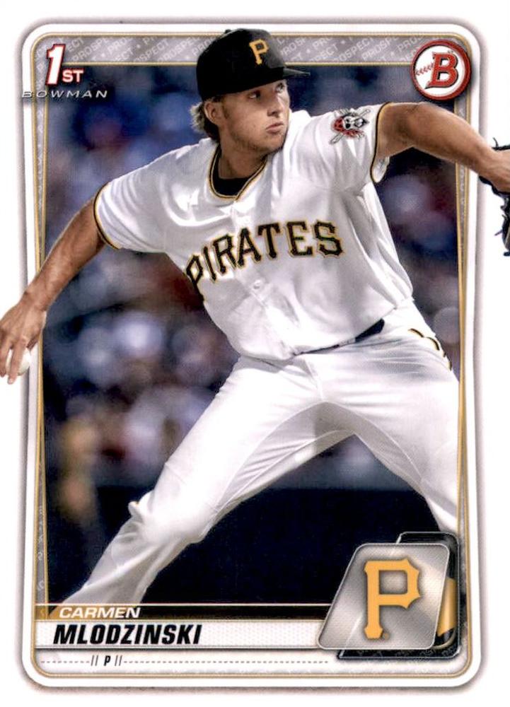 Carmen Mlodzinski #BD-149 Pittsburgh Pirates | 2020 Bowman Draft