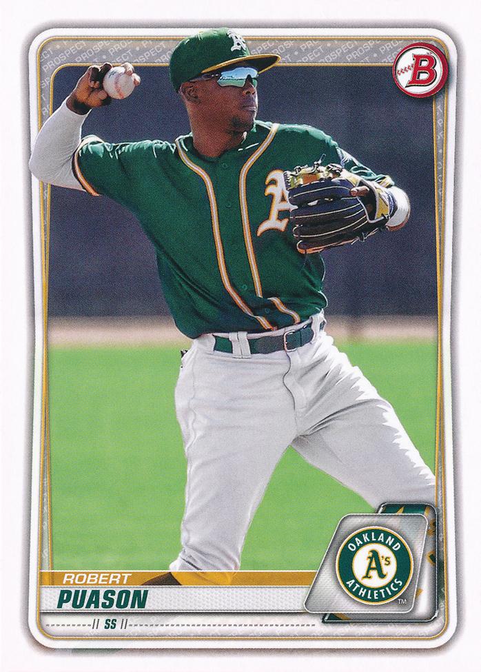 Robert Puason #BD-155 Oakland Athletics | 2020 Bowman Draft