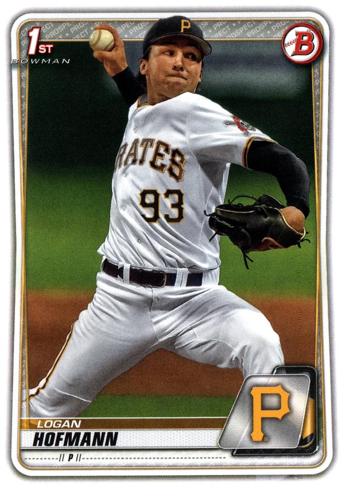 Logan Hofmann #BD-160 Pittsburgh Pirates | 2020 Bowman Draft