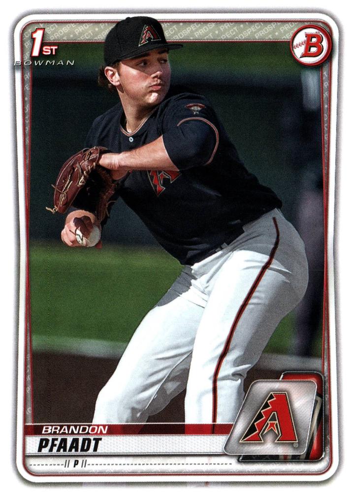 Brandon Pfaadt #BD-171 Arizona Diamondbacks | 2020 Bowman Draft