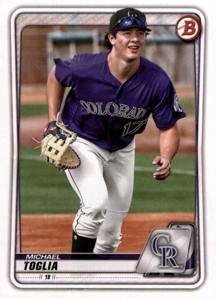 Michael Toglia #BD-175 Colorado Rockies | 2020 Bowman Draft