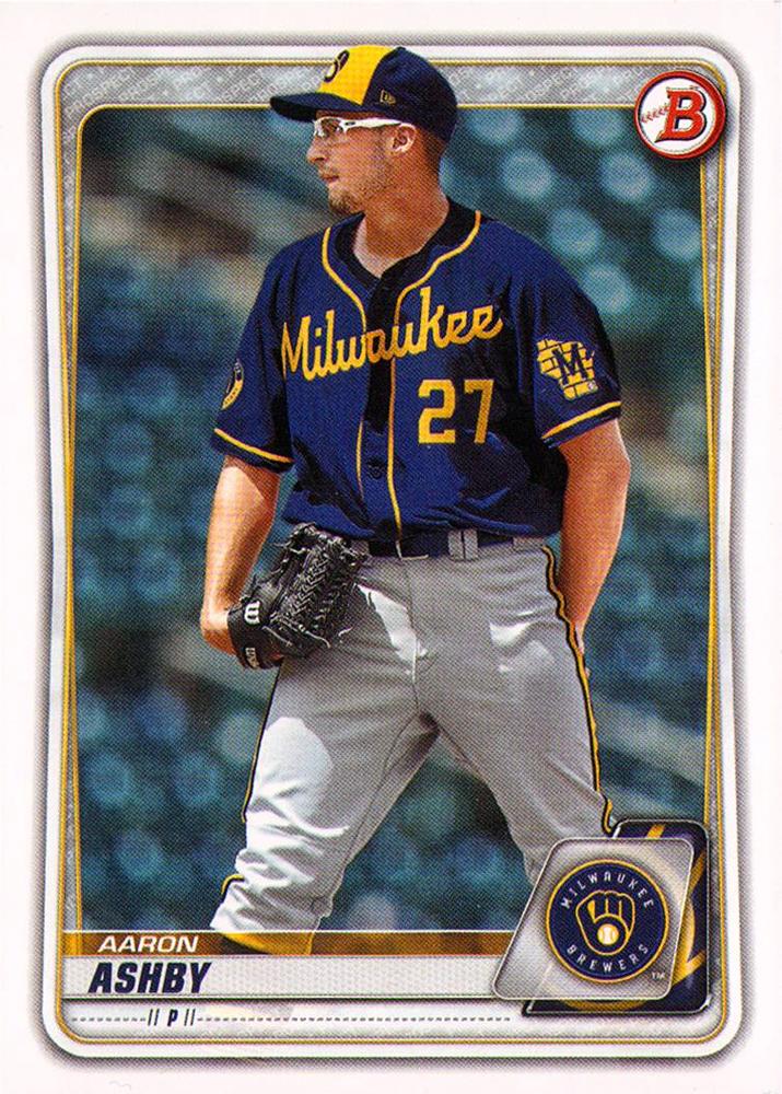 Aaron Ashby #BD-186 Milwaukee Brewers | 2020 Bowman Draft