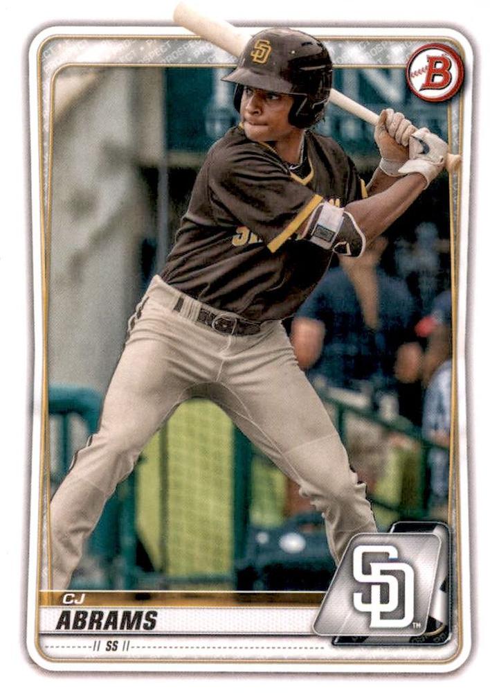 CJ Abrams #BD-189 San Diego Padres | 2020 Bowman Draft