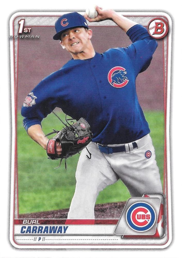 Burl Carraway #BD-25 Chicago Cubs | 2020 Bowman Draft