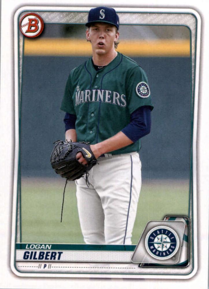 Logan Gilbert #BD-37 Seattle Mariners | 2020 Bowman Draft