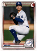 Bobby Miller #BD-38 Los Angeles Dodgers | 2020 Bowman Draft