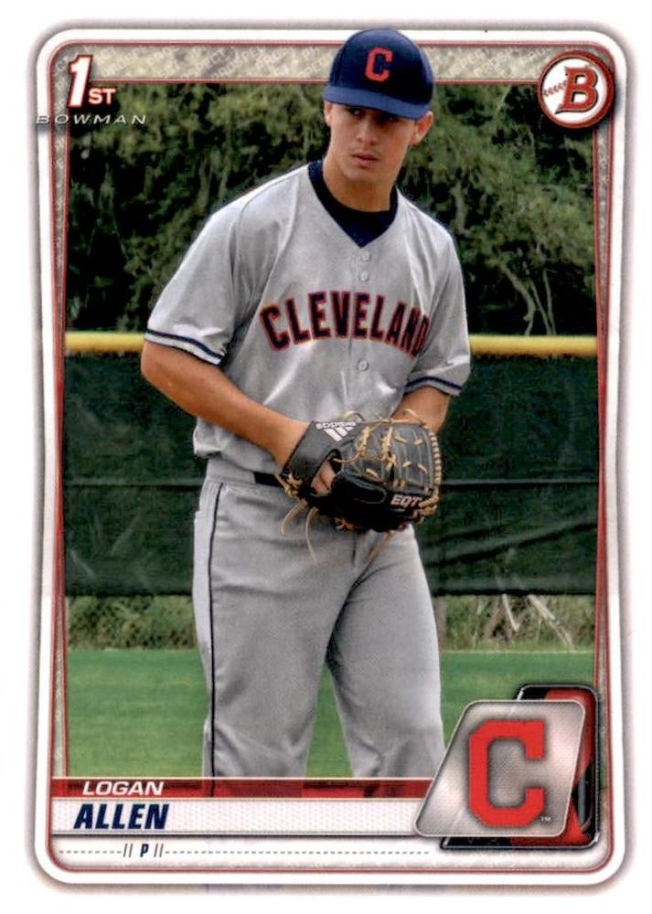 Logan Allen #BD-51 Cleveland Indians | 2020 Bowman Draft