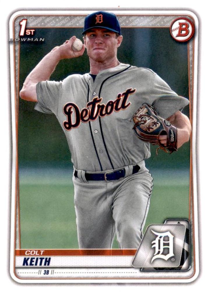 Colt Keith #BD-54 Detroit Tigers | 2020 Bowman Draft