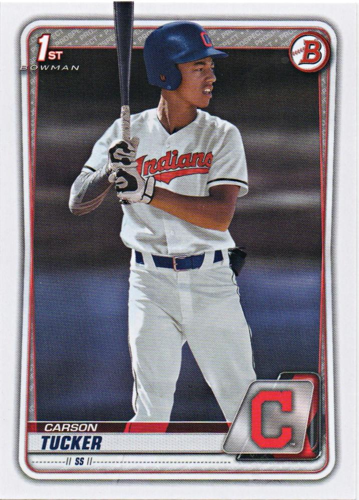 Carson Tucker #BD-60 Cleveland Indians | 2020 Bowman Draft