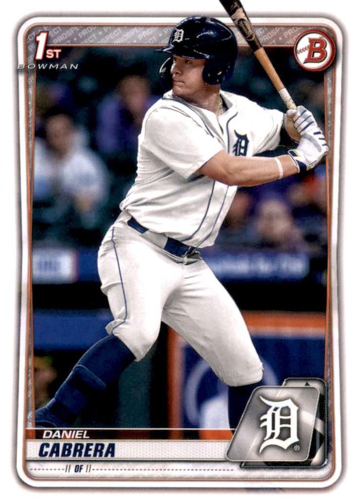 Daniel Cabrera #BD-62 Detroit Tigers | 2020 Bowman Draft