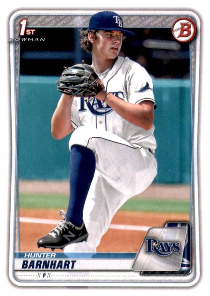 Hunter Barnhart #BD-66 Tampa Bay Rays | 2020 Bowman Draft