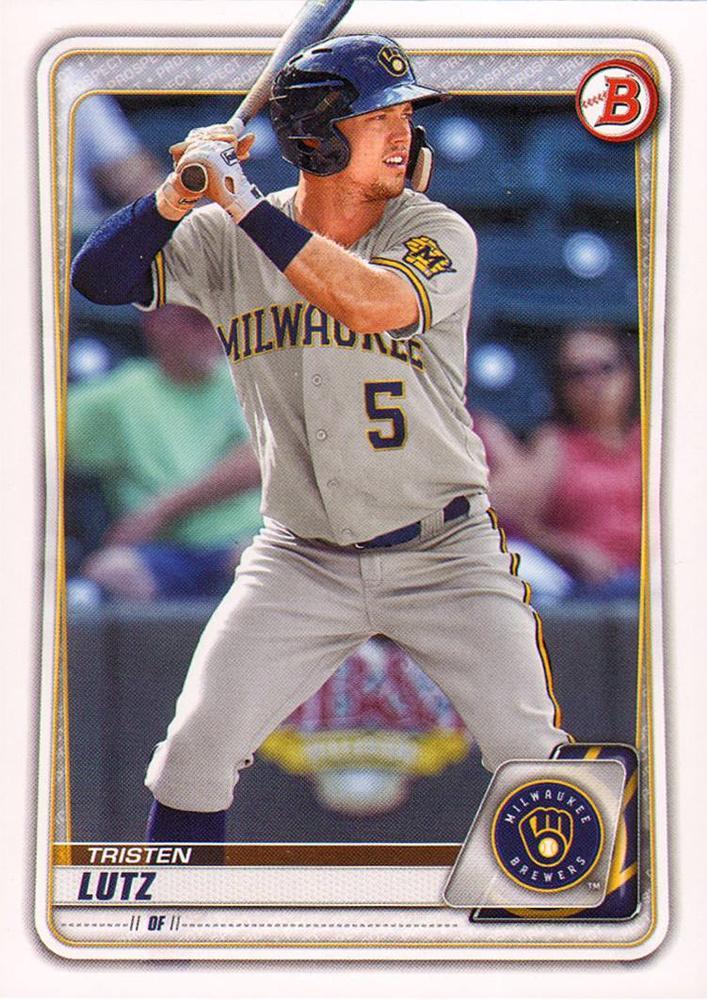Tristen Lutz #BD-68 Milwaukee Brewers | 2020 Bowman Draft