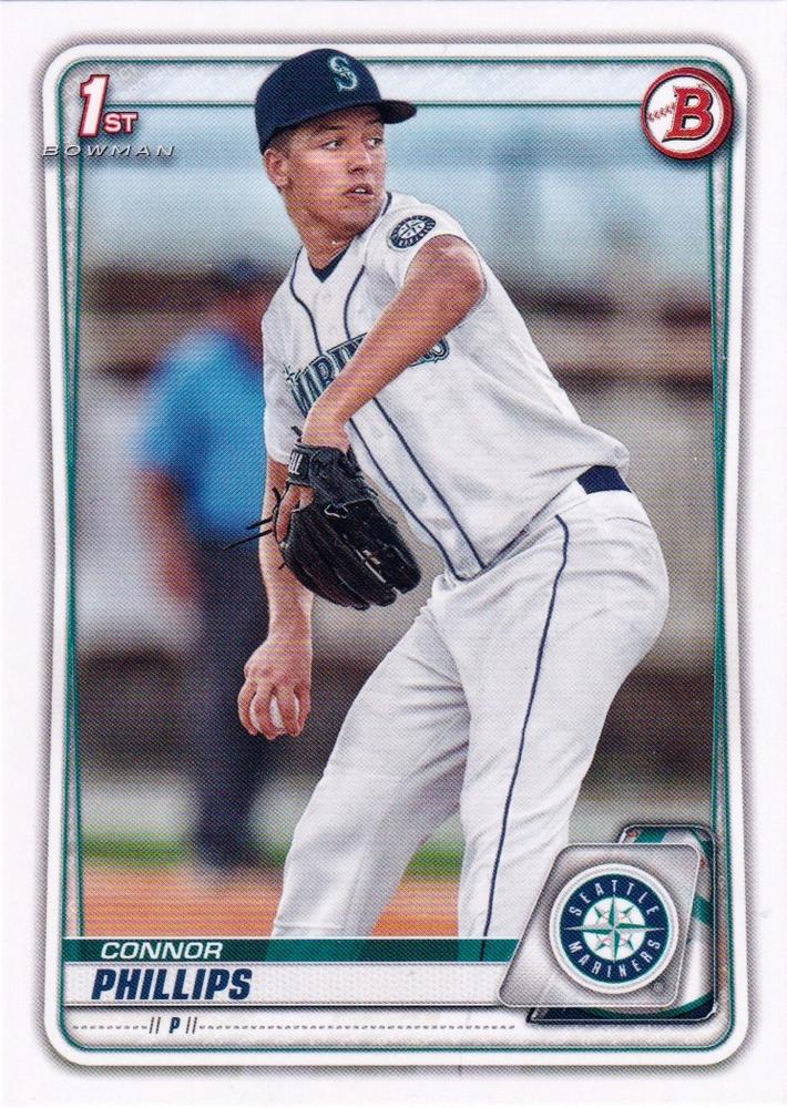 Connor Phillips #BD-71 Seattle Mariners | 2020 Bowman Draft