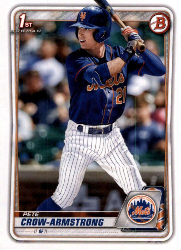 Pete Crow-Armstrong #BD-72 New York Mets | 2020 Bowman Draft