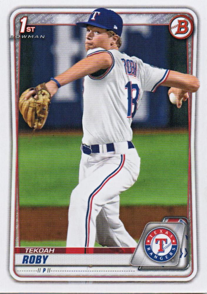Tekoah Roby #BD-76 Texas Rangers | 2020 Bowman Draft