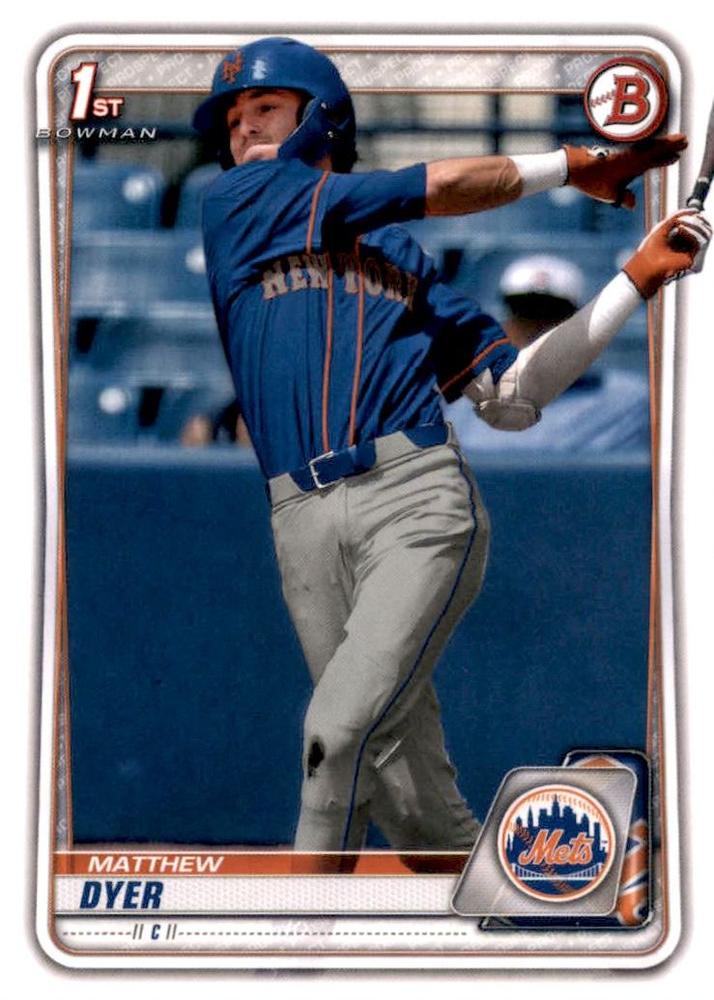 Matthew Dyer #BD-92 New York Mets | 2020 Bowman Draft