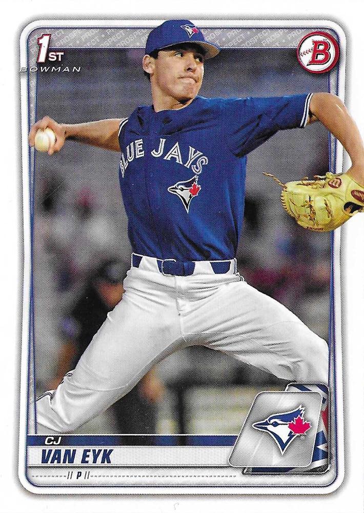 CJ Van Eyk #BD-93 Toronto Blue Jays | 2020 Bowman Draft