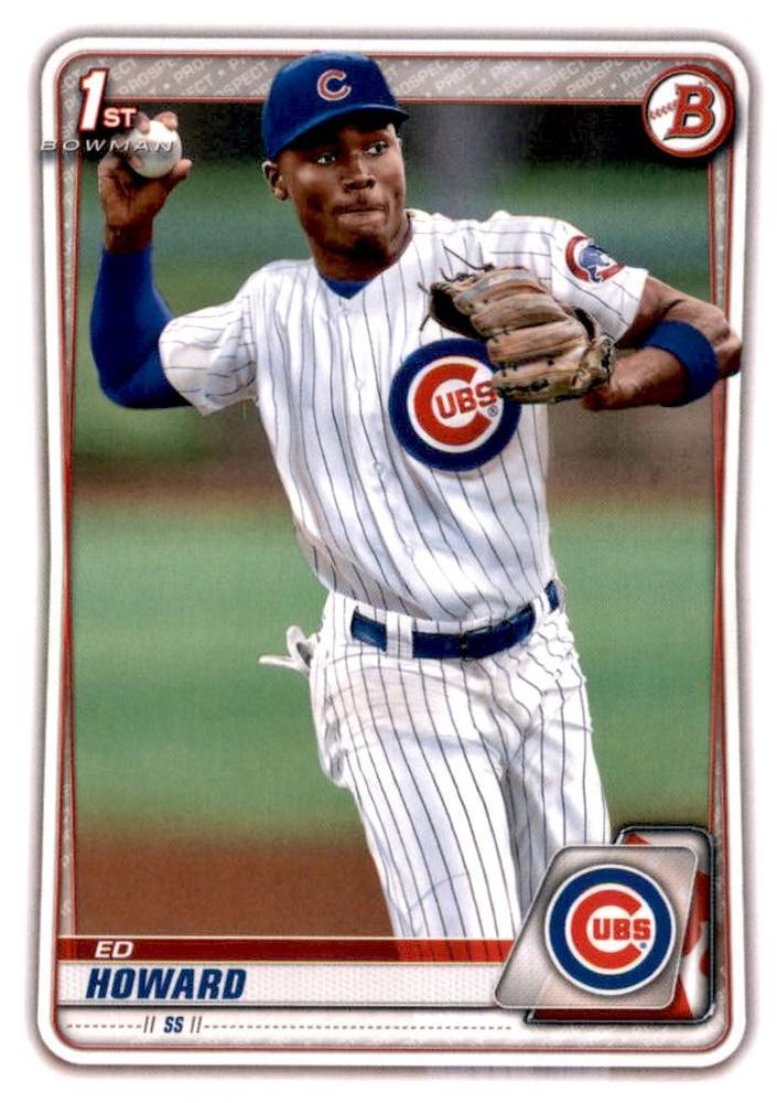 Ed Howard #BD-98 Chicago Cubs | 2020 Bowman Draft