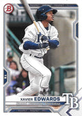 Xavier Edwards #BP-101 Tampa Bay Rays | 2021 Bowman Prospects