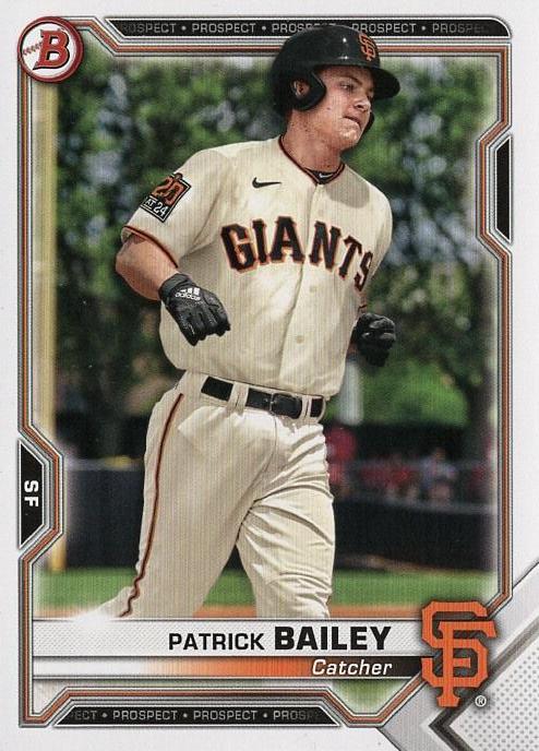 Patrick Bailey #BP-108 San Francisco Giants | 2021 Bowman Prospects