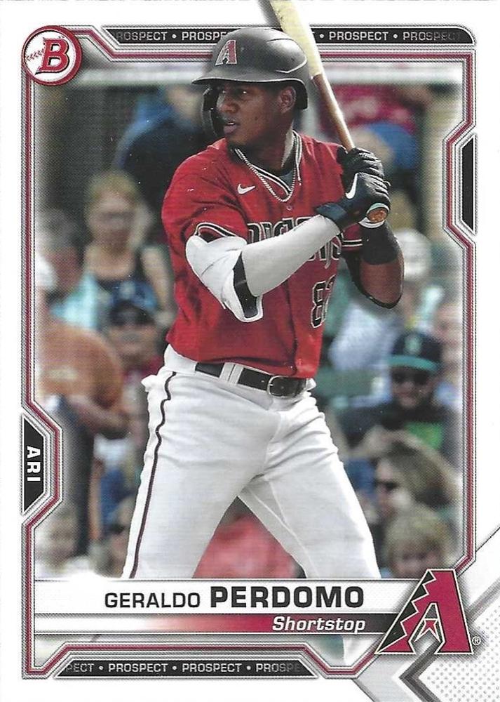 Geraldo Perdomo #BP-109 Arizona Diamondbacks | 2021 Bowman Prospects