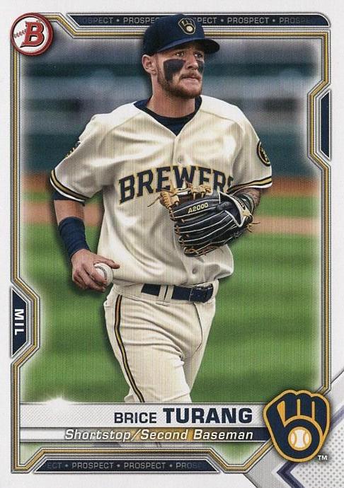 Brice Turang #BP-10 Milwaukee Brewers | 2021 Bowman Prospects