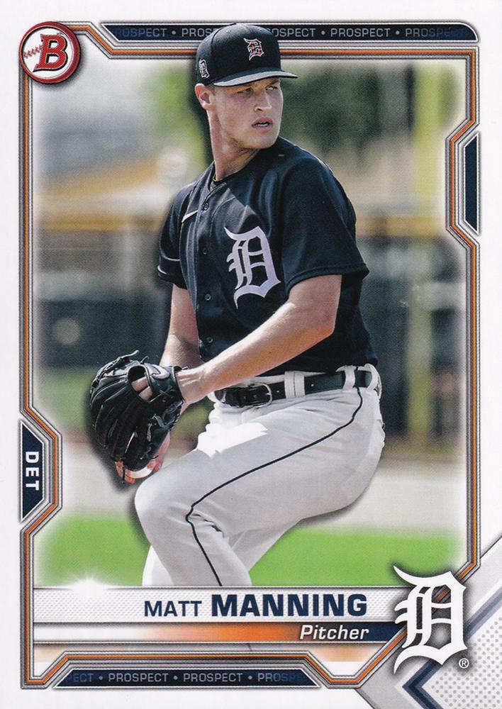 Matt Manning #BP-111 Detroit Tigers | 2021 Bowman Prospects