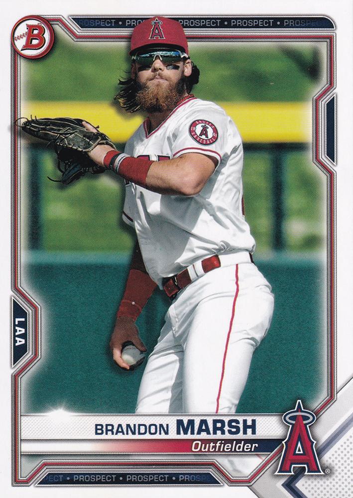 Brandon Marsh #BP-112 Los Angeles Angels | 2021 Bowman Prospects