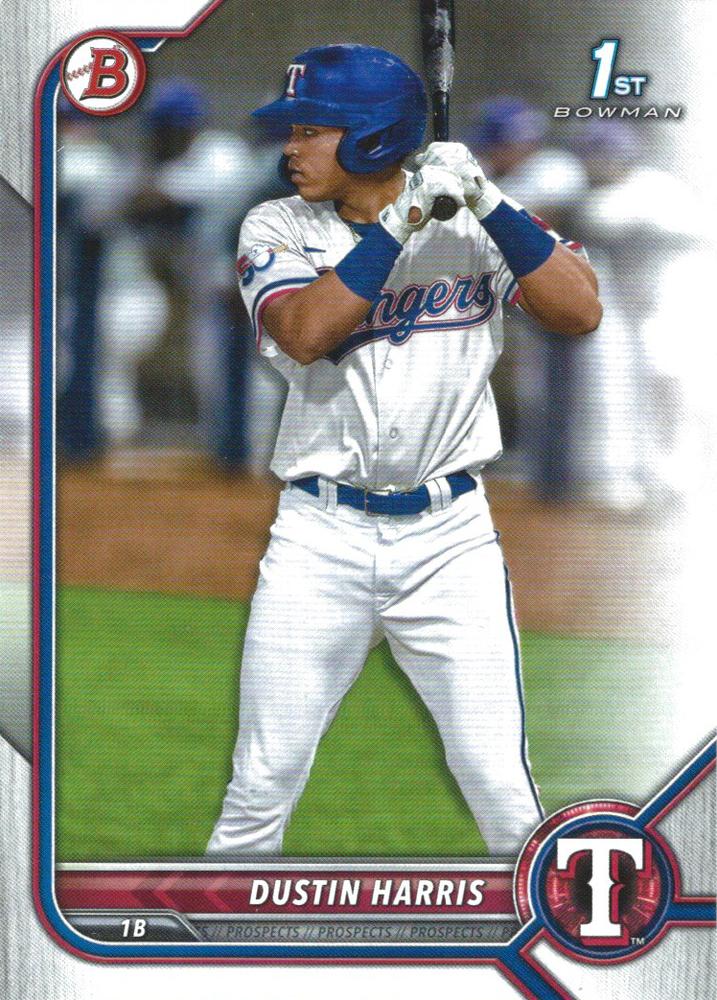 Dustin Harris #BP-119 Texas Rangers | 2022 Bowman Prospects