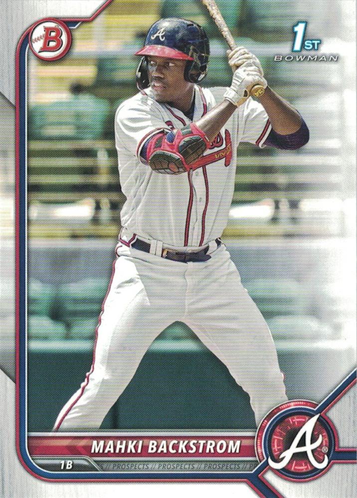 Mahki Backstrom #BP-121 Atlanta Braves | 2022 Bowman Prospects