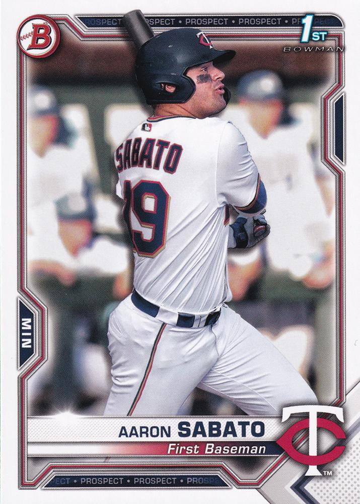 Aaron Sabato #BP-125 Minnesota Twins | 2021 Bowman Prospects